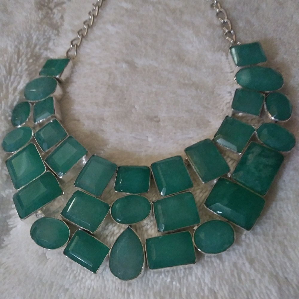 Rare Blue Chalcedony 925 Silver Necklace💙 - Picture 4 of 5
